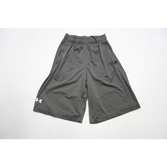 Under Armour Gym Shorts HeatGear Running Green W/Pockets 10" INS Mens XS XSmall - Picture 1 of 6